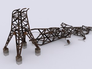 electric pole Modello 3D
