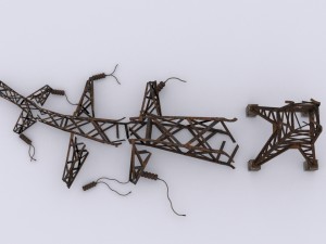 electric pole Modello 3D