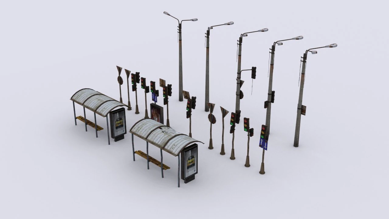 cidade-pacote Modelo 3D .c4d .max .obj .3ds .fbx .stl .blend