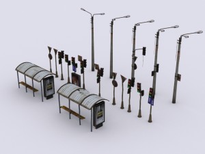 pack-city Modello 3D
