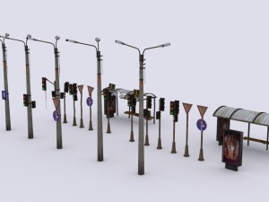 pack-city Modèle 3D