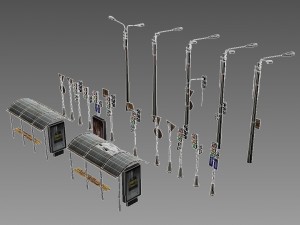 pack-city Modèle 3D