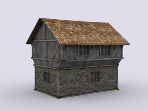 medival house Modelo 3D