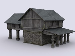medival house Modelo 3D