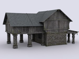 medival house Modelo 3D