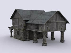 medival house Modelo 3D