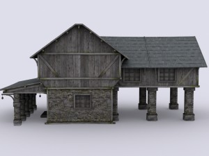 medival house Modelo 3D