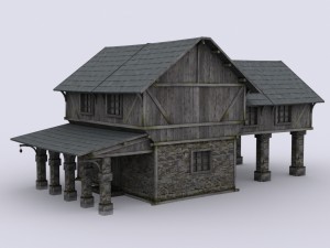 medival house Modelo 3D