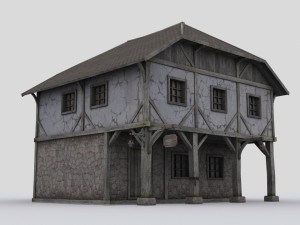 medival house pack Modello 3D