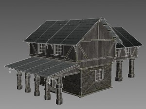 medival house pack Modello 3D