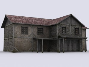 medival house pack Modello 3D