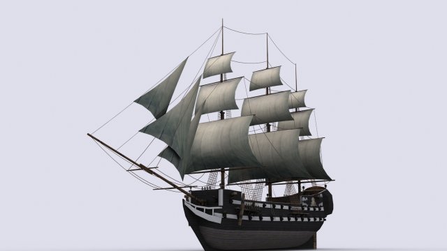 fregat Model 3D .c4d .max .obj .3ds .fbx .stl .blend 