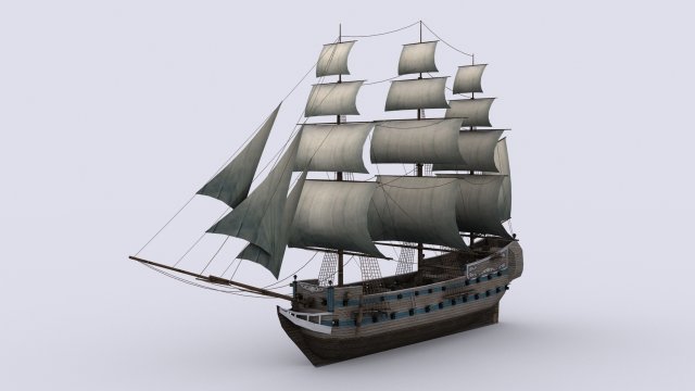 fregat Modelo 3D .c4d .max .obj .3ds .fbx .stl .blend 