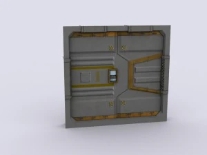 науково-фантастичні двері 3D Модель