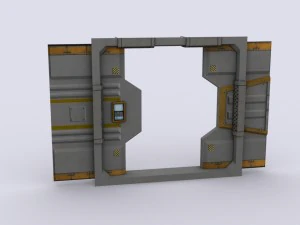 sci fi door 3D Model