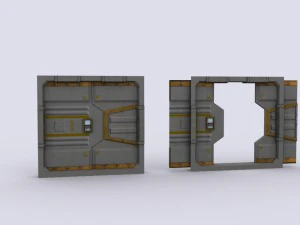 sci fi door 3D Model