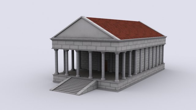 rome house 3D Модель .c4d .max .obj .3ds .fbx .stl .blend 