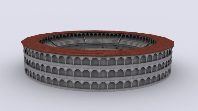 gladiatorial arena 3D मॉडल .c4d .max .obj .3ds .fbx .stl .blend 