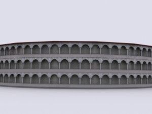 gladiatorial arena 3D मॉडल