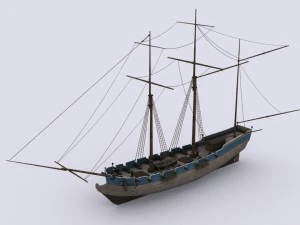 goleta Modelo 3D