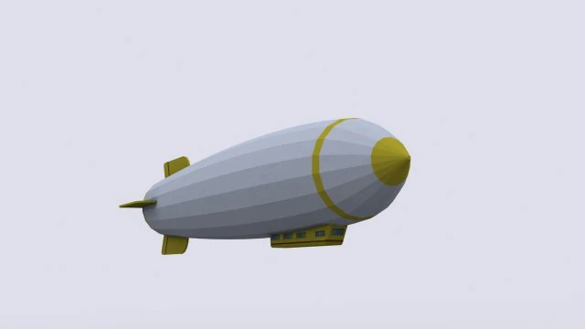 zeppelin Modello 3D .c4d .max .obj .3ds .fbx .stl .blend