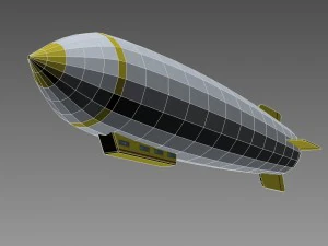 zeppelin Modello 3D
