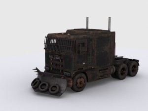 apocalyptic truck Model 3D