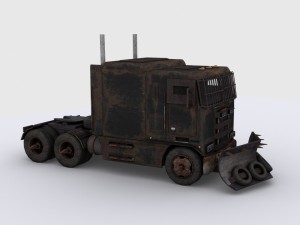 apocalyptic truck Model 3D