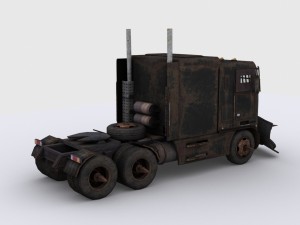 apocalyptic truck Model 3D