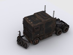 apocalyptic truck Model 3D
