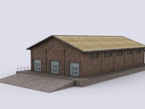 production warehouse 3D Model