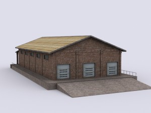 production warehouse 3D 모델