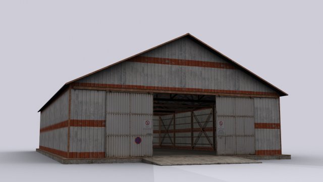 hangar 3D मॉडल .c4d .max .obj .3ds .fbx .stl .blend 