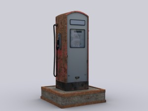 gas station Modelo 3D