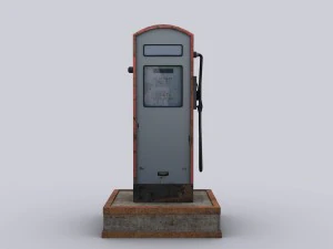 заправочная станция 3D Модель