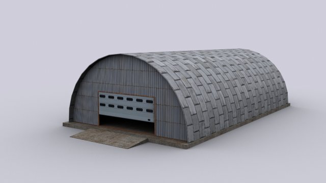 hangar 3D Model .c4d .max .obj .3ds .fbx .stl .blend 