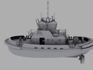 tug boat 3D Модель