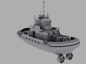 tug boat 3D Модель