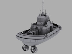 tug boat 3D Модель