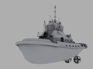 tug boat 3D Модель
