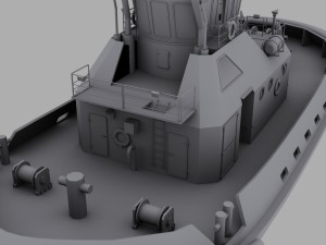 tug boat 3D Модель