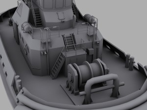tug boat 3D Модель