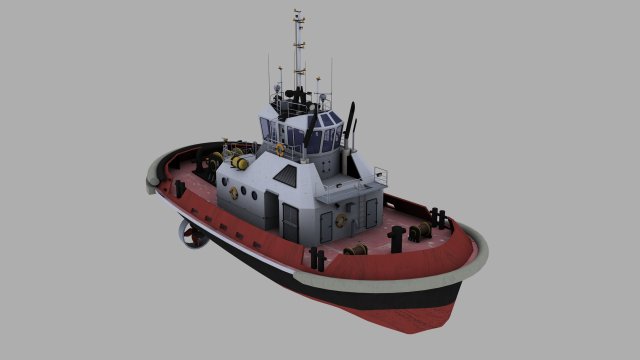tugboat Modello 3D .c4d .max .obj .3ds .fbx .stl .blend 