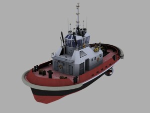 tugboat Modello 3D