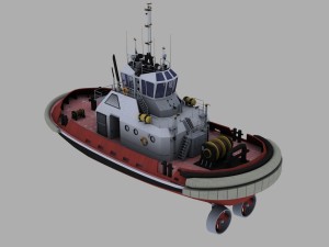 tugboat Modello 3D