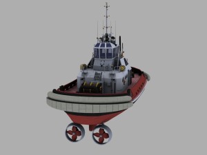 tugboat Modello 3D