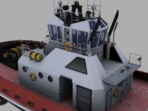 tugboat Modello 3D