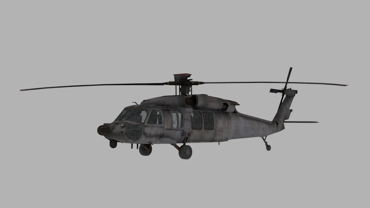 black hawk 3D Model .c4d .max .obj .3ds .fbx .stl .blend 