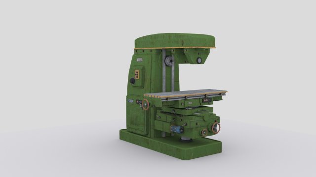 horizontal milling machine 1 3D 모델 .c4d .max .obj .3ds .fbx .stl .blend 