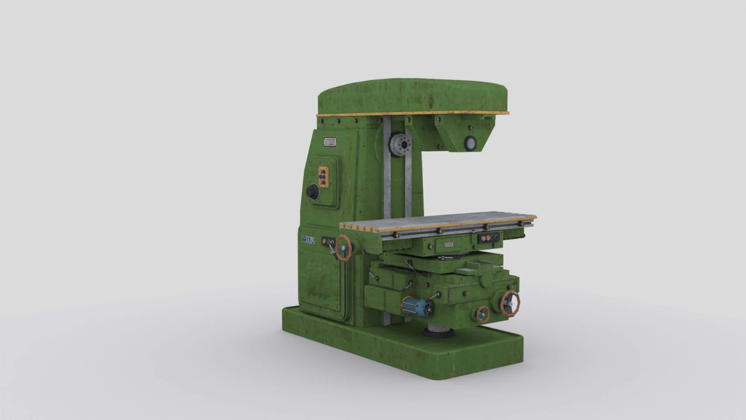 horizontal milling machine 1 3D Model .c4d .max .obj .3ds .fbx .stl .blend